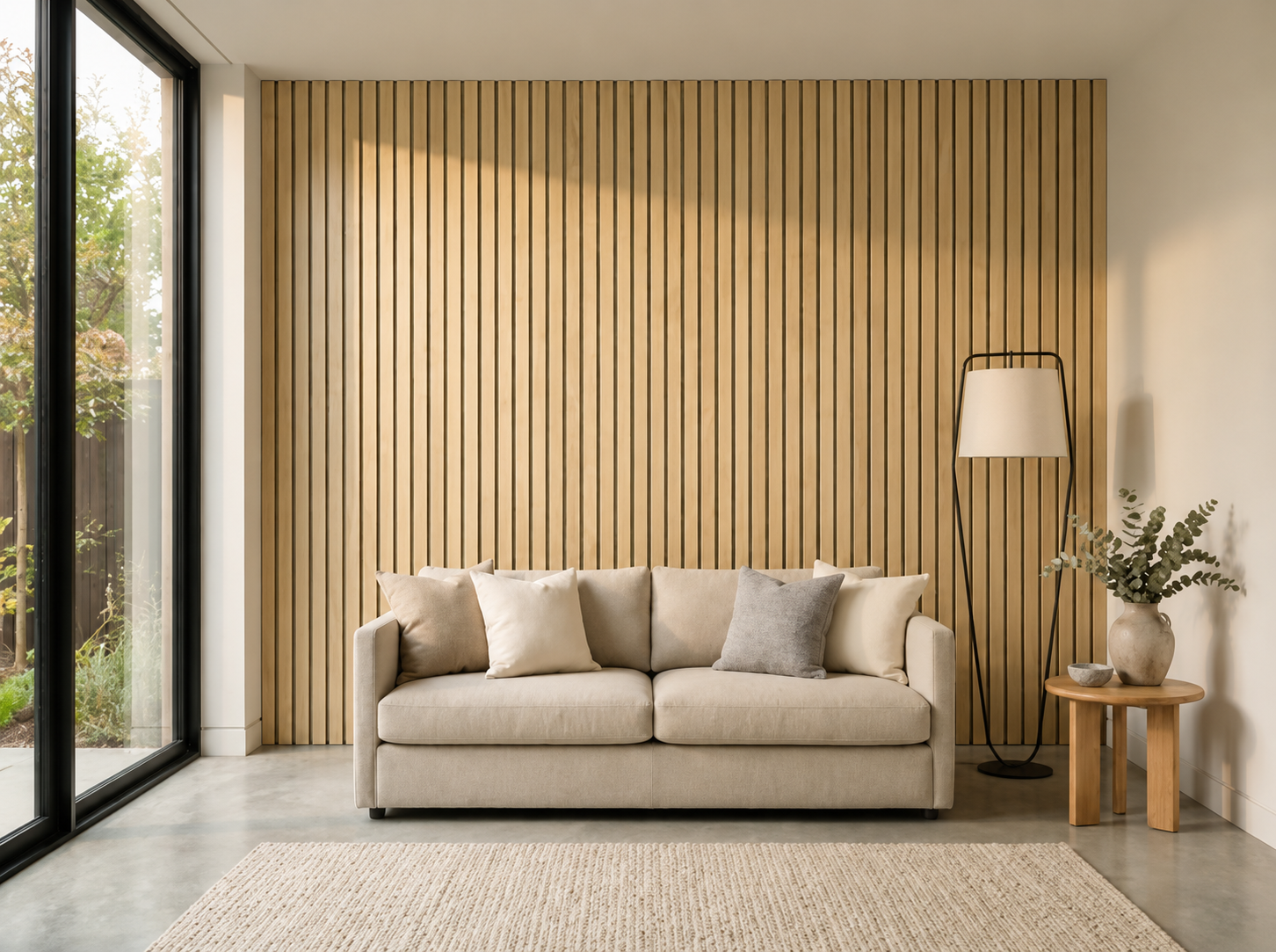 Grand Oak Walnut Wall Panel — 270 × 110 cm