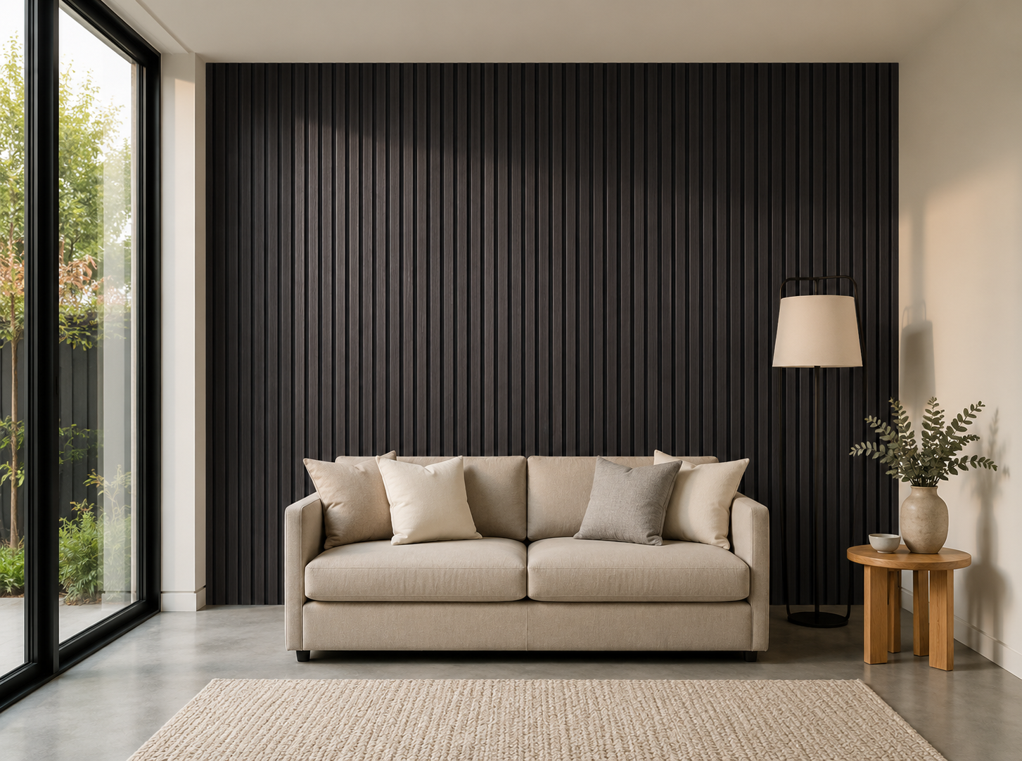 Grand Oak Walnut Wall Panel — 270 × 110 cm