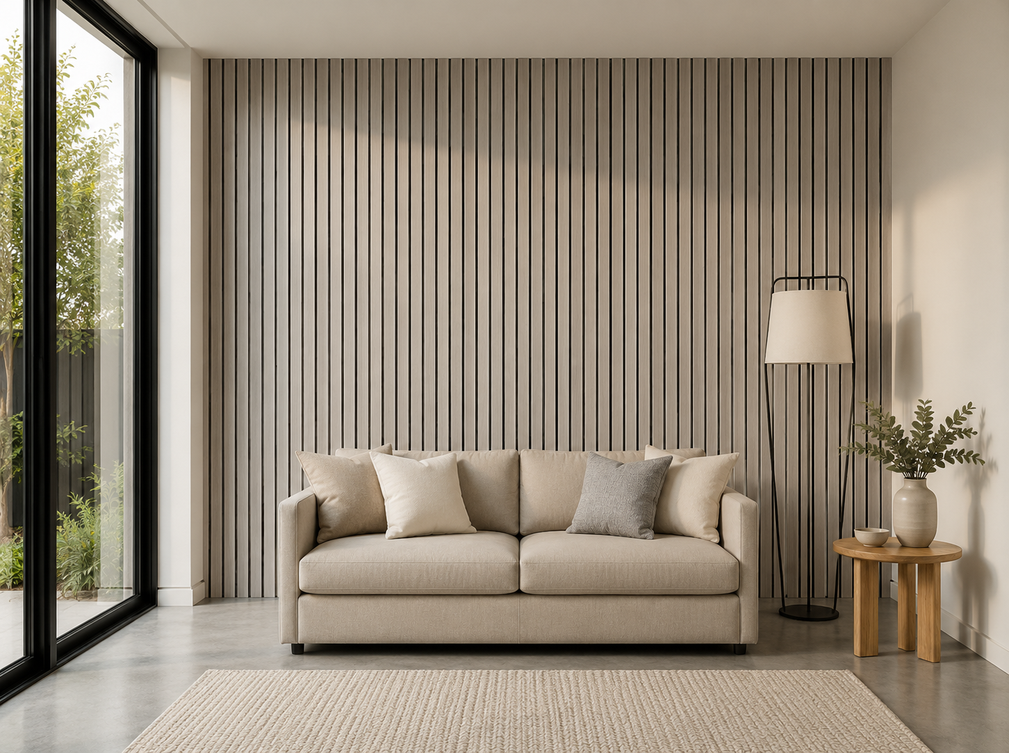 Grand Oak Walnut Wall Panel — 270 × 110 cm